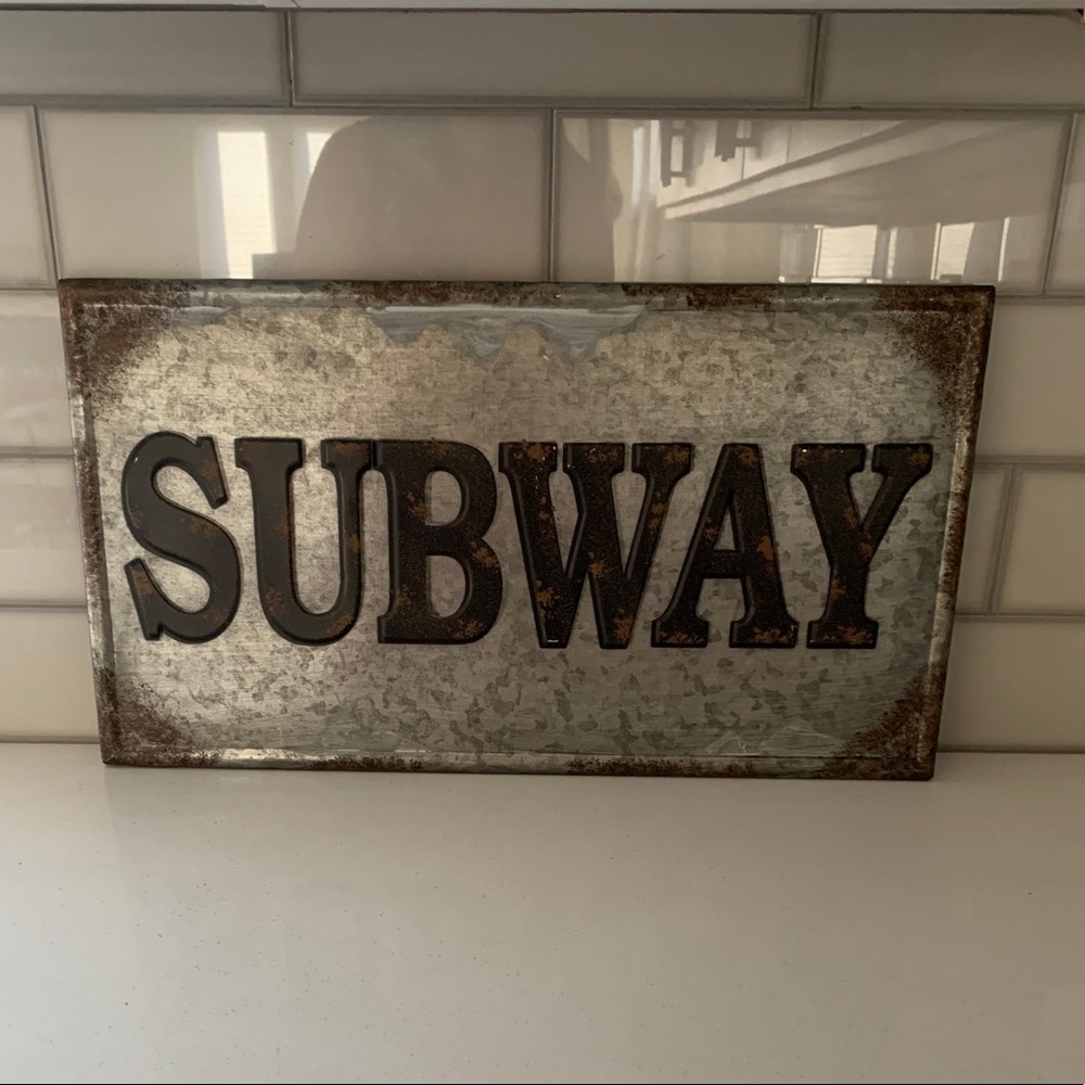 COPY - “Subway” Metal Sign